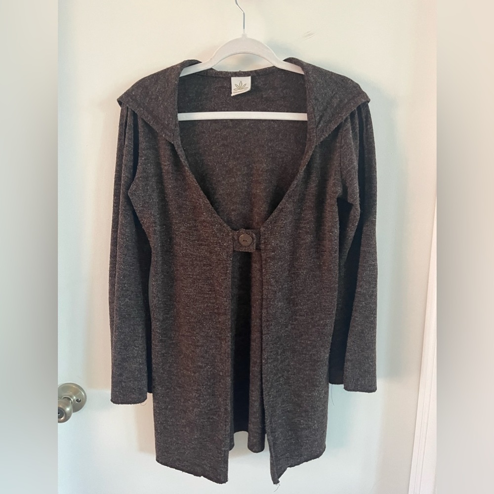 Soulflower small hooded brown sweater